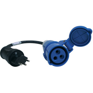 ADAPTATEUR 230V MALE SUISSE / FEMELLE CEE17
