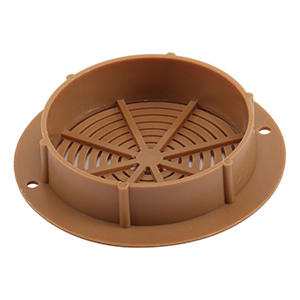 GRILLE PLASTIQUE Ø60 MARRON