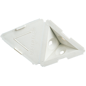 FIXE-MEUBLE AVEC COUVERCLE 3 TROUS MARRON - LE SACHET DE 10