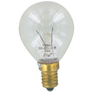 Ampoule spéciale pour four Culot E14 300° 15W 220-240V