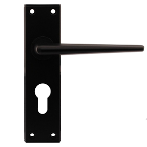 POIGNEE DE PORTE POUR SERRURE EUROLOCK NOIRE