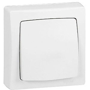 1 INTERRUPTEUR 230V VA-ET-VIENT SIMPLE BLANC