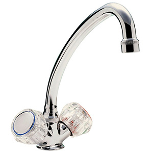 ROBINET MELANGEUR MONOTROU CHROME BEC LONG