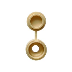 SACHET DE 50 CACHE-VIS AVEC COUVERCLE IVOIRE RAL 1015 Ø15MM