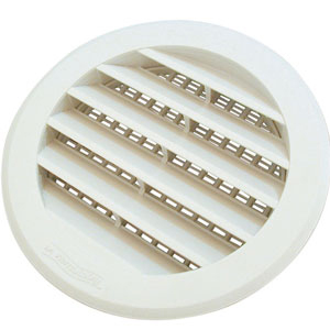 1 GRILLE PLASTIQUE Ø95 AVEC MOUSTIQUAIRE BLANCHE