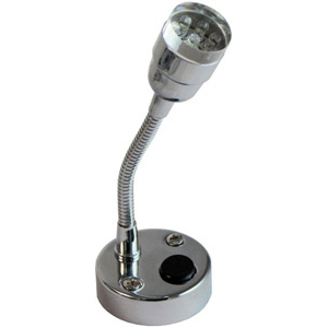 1 SPOT SUR PIED A LEDS 12V FLEXIBLE CHROME