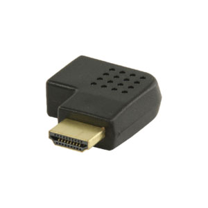 1 ADAPTATEUR HDMI NOIR ANGLE DROIT A DROITE