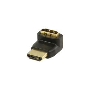 1 ADAPTATEUR HDMI NOIR COUDE A 270°