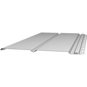 LAME DE BARDAGE PLAT PVC GRIS - LONGUEUR 3,8M