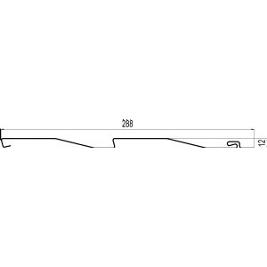 LAME DE BARDAGE D5 PVC NOISETTE - LONGUEUR 3,8M