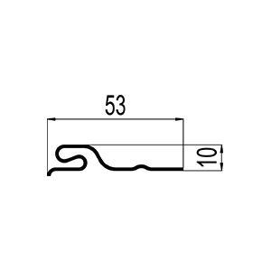 PROFILE DE DEPART PVC BLANC - LONGUEUR 4,20M