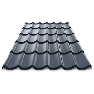 PANNEAU TUILE ACIER SAFIR GRIS ANTHRACITE 3X1,1M