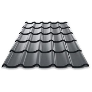 PANNEAU TUILE ACIER RUBIS GRIS ANTHRACITE 3X1,15M