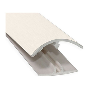 PROFIL A CLIPSER COMPLET BLANC (BASE+MOULURE) 20MM X 2,5M