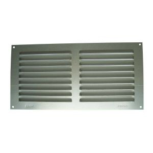 GRILLE ALUMINIUM ANODISE 150x300 MM SANS MOUSTIQUAIRE