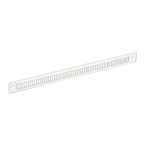 GRILLE PLATE EN PVC BLANC POUR MORTAISE LG. 293MM