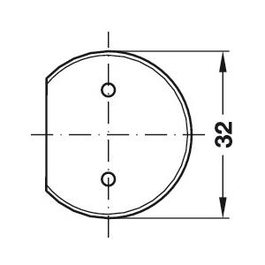 CACHE INSERT BLANC 8 MM