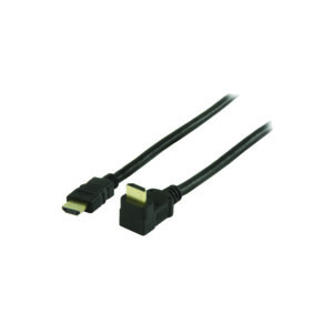 1 CABLE HDMI AVEC ETHERNET CONNECTEUR COUDE 90° - LG 2M