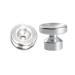 1 PETITE PATERE CONCAVE ALUMINIUM