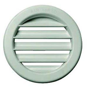 1 GRILLE PLASTIQUE RONDE BLANCHE Ø80