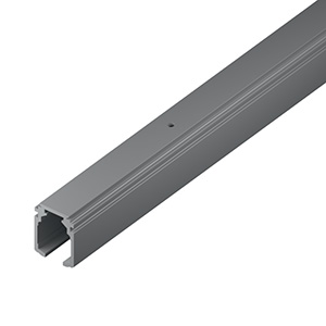 1 RAIL PERCE ALUMINIUM SIMPLE PORTE COULISSANTE LONGUEUR 3M