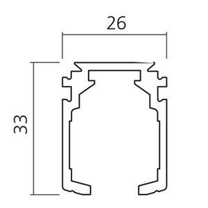 1 RAIL PERCE ALUMINIUM SIMPLE PORTE COULISSANTE LONGUEUR 3M