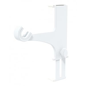 1 Support Tringle rideaux Ø20mm sans perçage coffret volet roulant Coloris  - Blanc