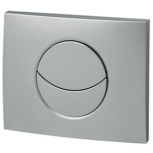 1 PLAQUE DE COMMANDE LUNE CHROMEE MAT WC SUSPENDU XR-27751