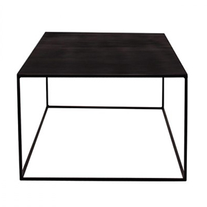 1 TABLE BASSE EN METAL FINITION EPOXY NOIRE 110X60X40