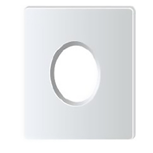 1 COLLERETTE MAGNETIQUE CARRE 88X88X4MM COLORIS BLANC