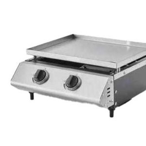 1 PLANCHA GAZ CADIX 2 FEUX INOX