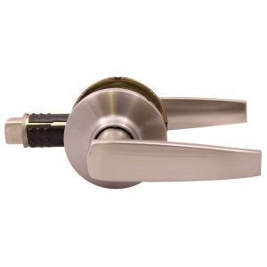 1 POIGNEE DE PORTE CPLT SS VERROU NICKEL SATINE LOQUET 25MM