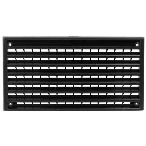 1 GRILLE D'AERATION NOIRE EN PLASTIQUE 172X89MM