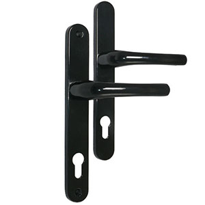 1 POIGNEE DE PORTE ELLBEE NOIRE POUR PORTES UPVC