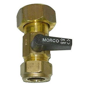 1 VANNE D'ISOLATION GAZ POUR CHAUFFE-EAUX MORCO G11
