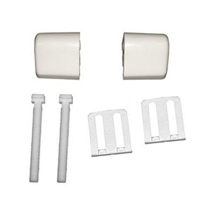 1 KIT DE FIXATIONS POUR ABATTANT WC BLANC