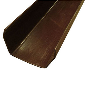 1 GOUTTIERE SQUARE LINE MARRON 112MM LONGUEUR 2M