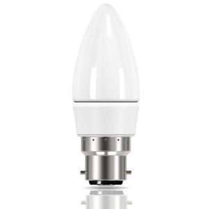 1 AMPOULE LED FLAMME B22 BC 6W BLANC CHAUD NON DIMMABLE