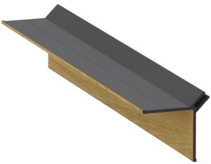 1 E024 PROFIL D'ANGLE EN L HONEY OAK 4200X47,9X36,7 MM