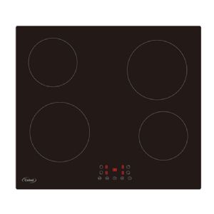 1 TABLE VITROCERAMIQUE NOIRE SENSITIVES 4 FOYERS 6000W