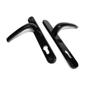 1 POIGNEE DE PORTE EN PVC NOIRE ENTRAXE 210 MM