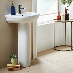 1 ENSEMBLE LAVABO ET COLONNE