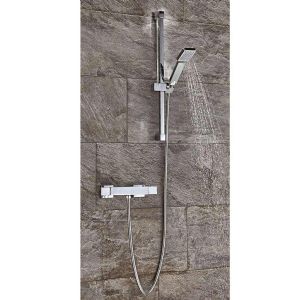 1 MITIGEUR DE DOUCHE THERMOSTATIQUE HORIZONTAL CARRE CHROME
