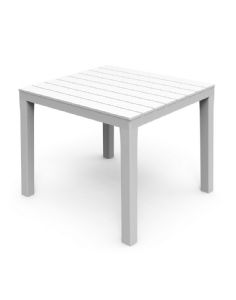 1 TABLE CARREE BLANCHE 78X78 CM