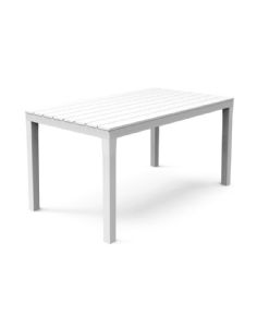 1 TABLE RECTANGLE BLANCHE 138X78 CM