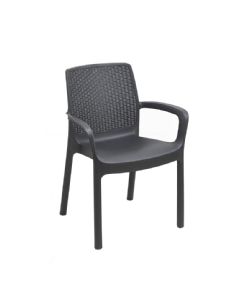 1 FAUTEUIL BAS DOSSIER ANTHRACITE
