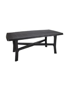 1 TABLE RECTANGLE ANTHRACITE 180X100 CM