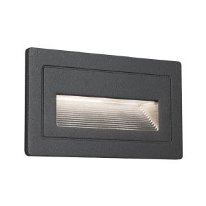 1 APPLIQUE EXT 103X58MM 230V IP44 4W 500LM 3000K ALU GRIS