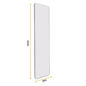 1 KIT MIROIR EXTRACTIBLE 1000X300MM PIVOTANT A 180°