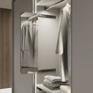 1 KIT MIROIR EXTRACTIBLE 1000X300MM PIVOTANT A 180°